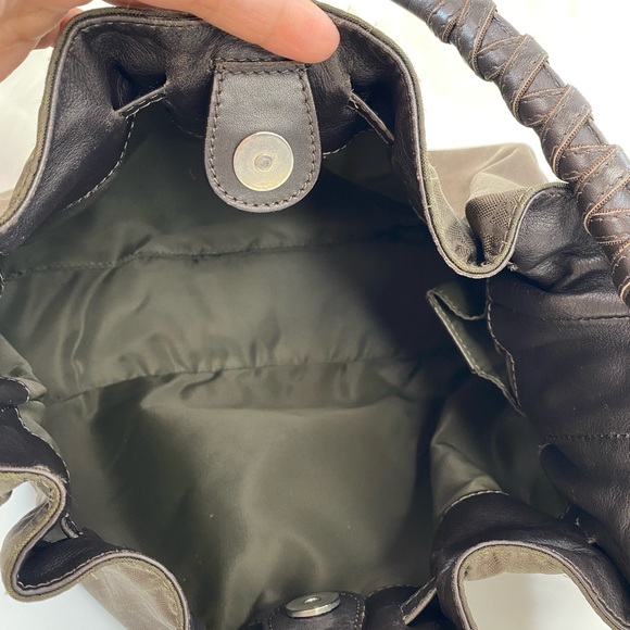 💯% AUTHENTIC CHRISTIAN DIOR Nylon Monogram Lovely Hobo Brown - Picture 7 of 15